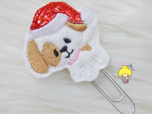 Christmas Puppy Planner Clip