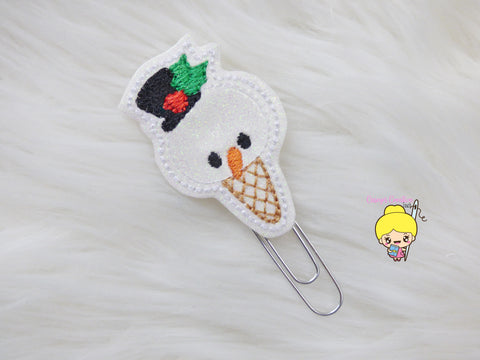 Snowman Cone Planner Clip