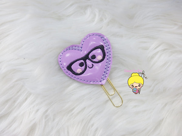 Geeky Candy Heart Planner Clip