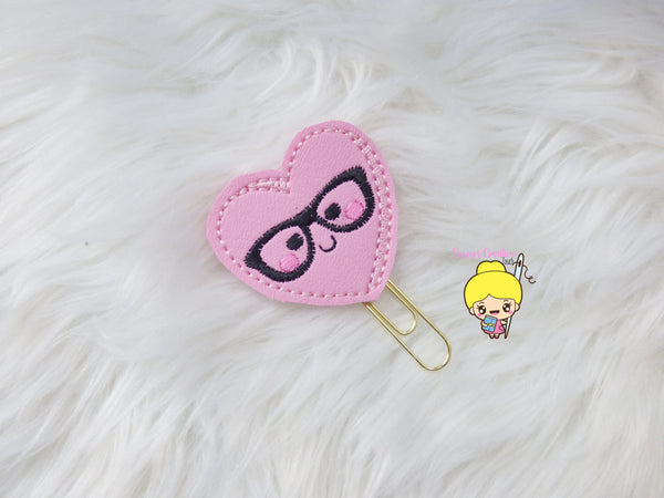 Geeky Candy Heart Planner Clip
