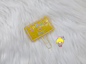 Spring is here Planner Clip