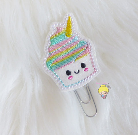 Unicorn Cupcake Planner Clip- "Something Magical"