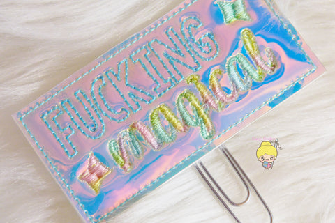 Fucking Magical Planner Clip- "Something Magical"