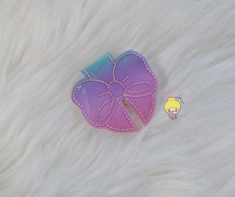 Pastel Jelly Bow MAGNETIC page clip