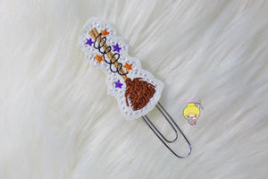 Witch Broom Planner Clip