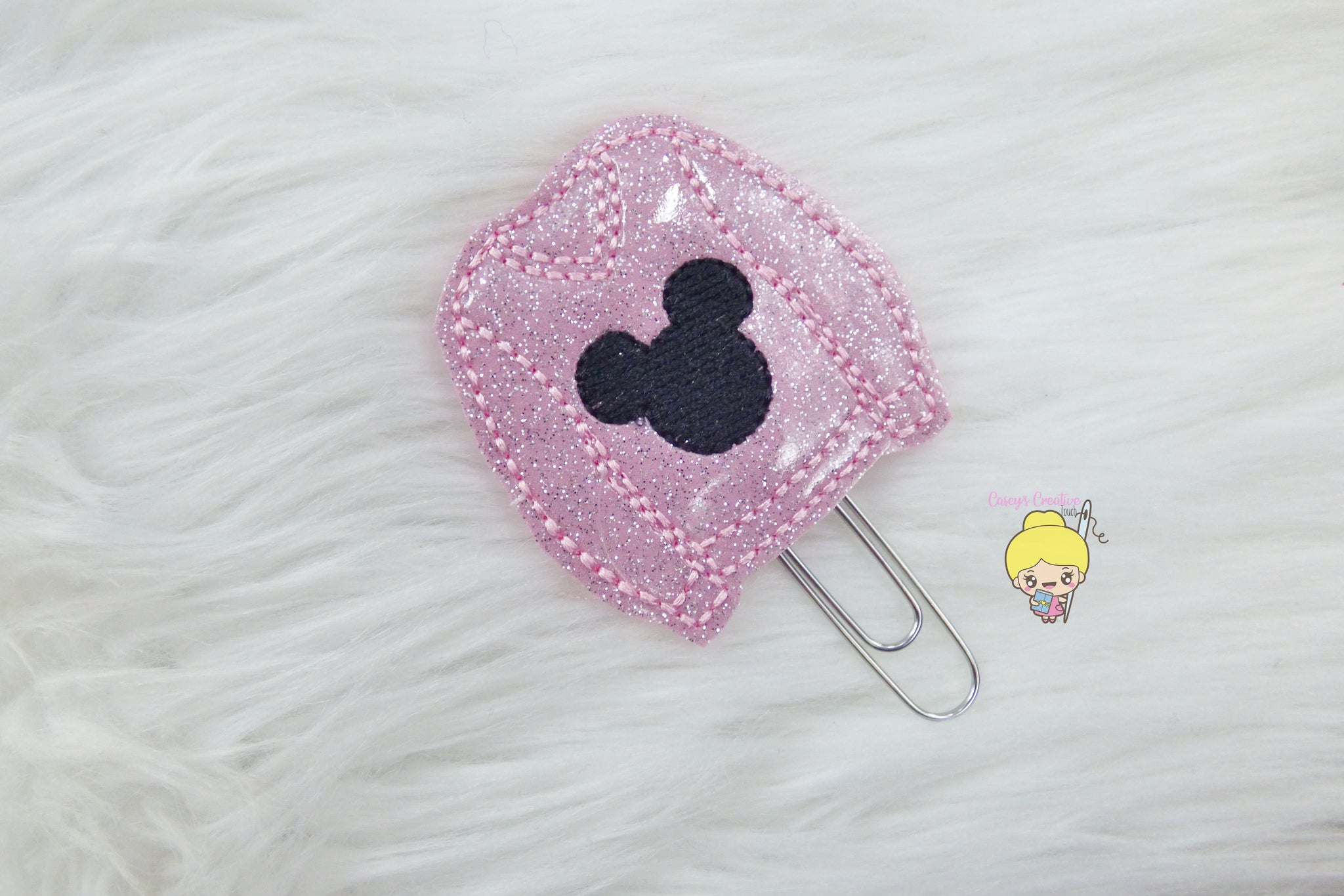 Mickey Pink Sweater Planner Clip