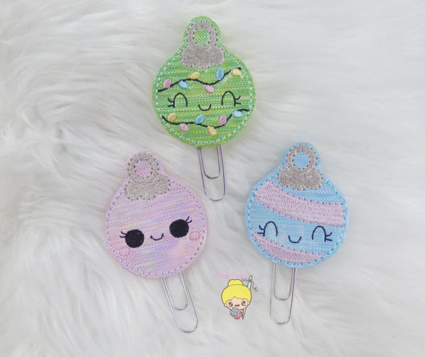 Christmas Ornaments- Pastel- Choose Your Style Planner Clip