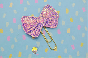 Color Changing Fancy Bow Planner Clip