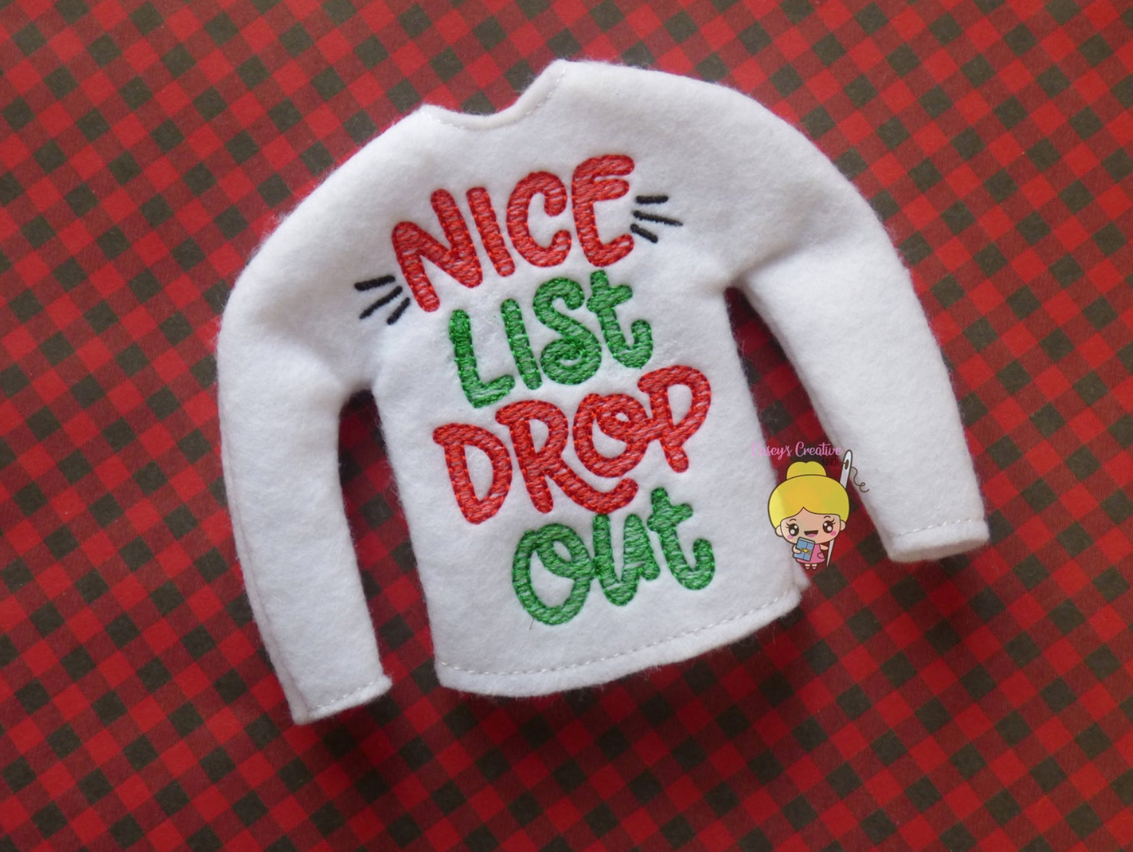 Nice List Drop Out Elf Shirt