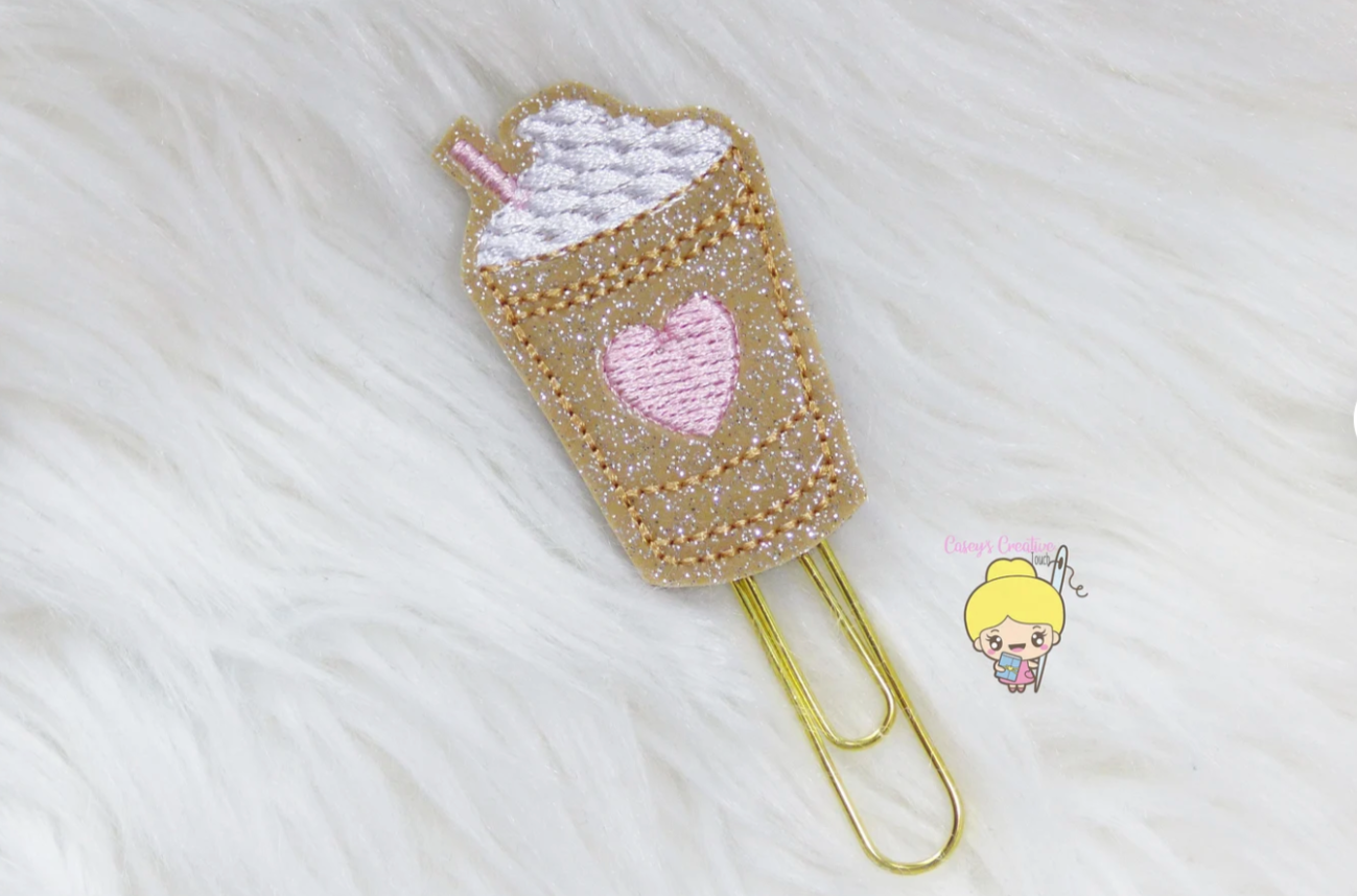 Iced Coffee Planner Clip