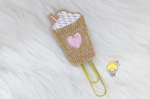Iced Coffee Planner Clip