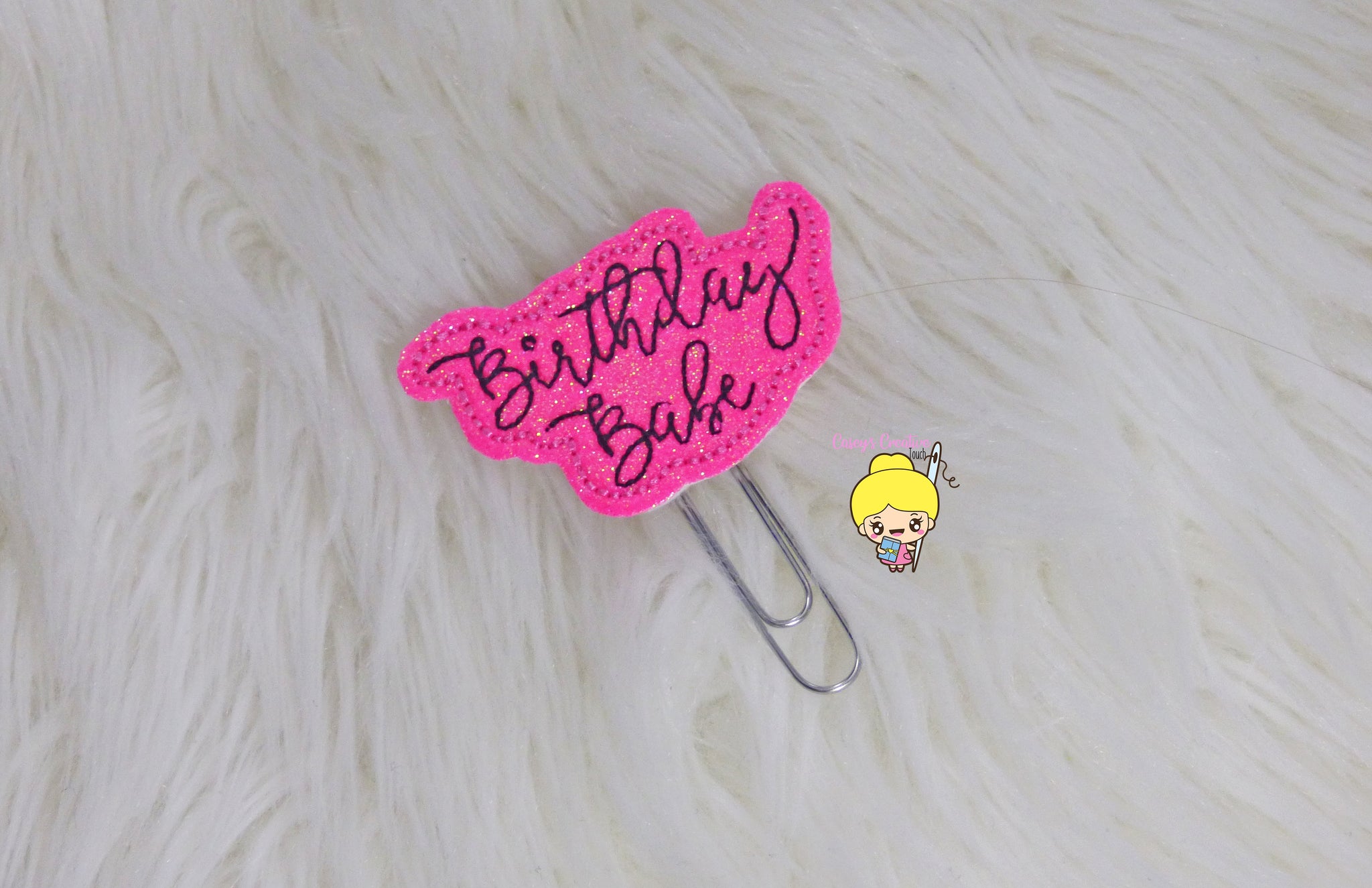 Birthday Babe Planner Clip-Pink