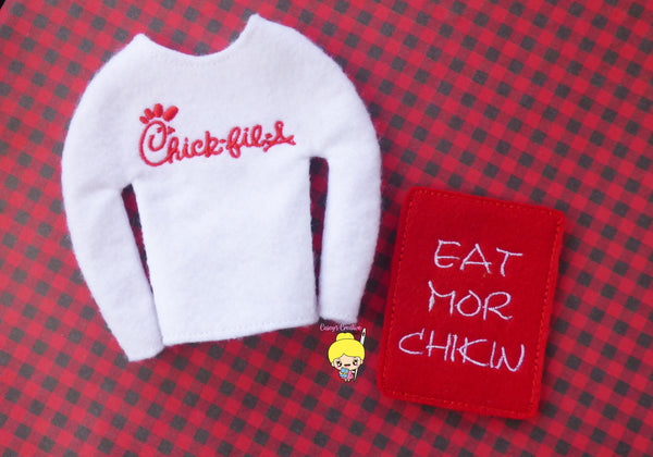 Chick-Fil-a InspiredElf Sweater